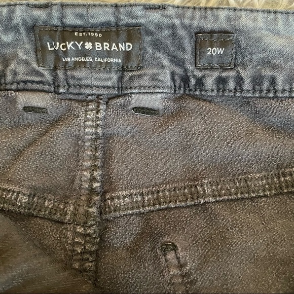 Lucky Brand Emma jegging velvet Grey Pants Size 20 - Picture 9 of 11